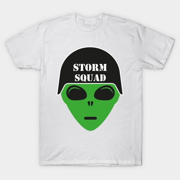 Area 51 Storm Squad They Can't Stop All of Us T-Shirt by CMDesign